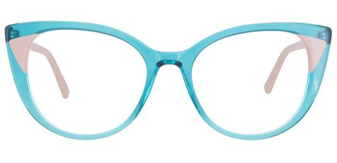 Juniper Oversized Cat Eye Prescription Glasses Blue Women S