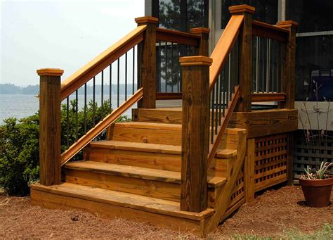 aluminum hand railing  stairs  porch  maintenance  vinyl
