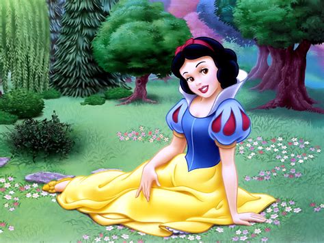 Snow White Disney Cartoon Wallpaper 1024x768 9614