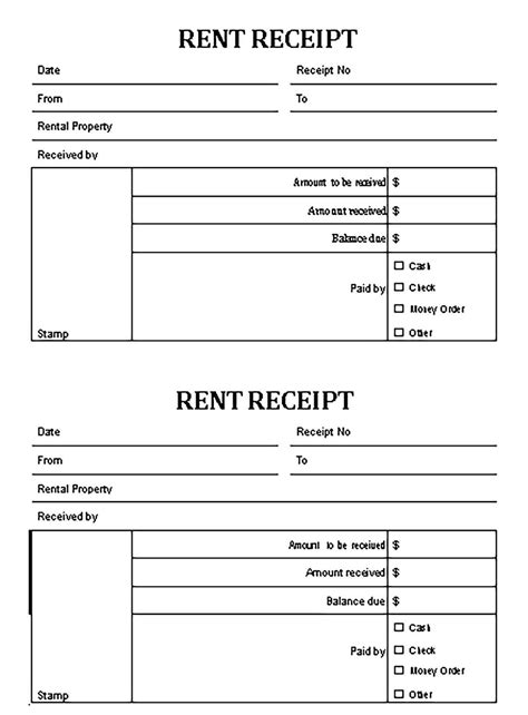 rental invoice templates printable invoice template financial