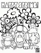 Coloring Spring Pages Happy Break Colouring Kids Print Printable Sheets Clipart Sheet Animals Size Competition Animal Popular Flower Library Choose sketch template