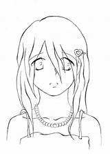 Girl Sad Little Crying Anime Drawing Boy Getdrawings Coloring Template Pages Deviantart Templates Sketch sketch template