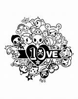 Tokidoki Coloring Pages Popular sketch template