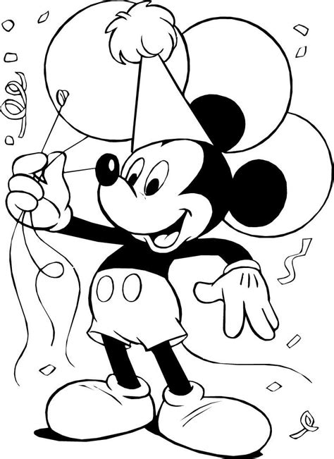 printable mickey mouse coloring pages  kids