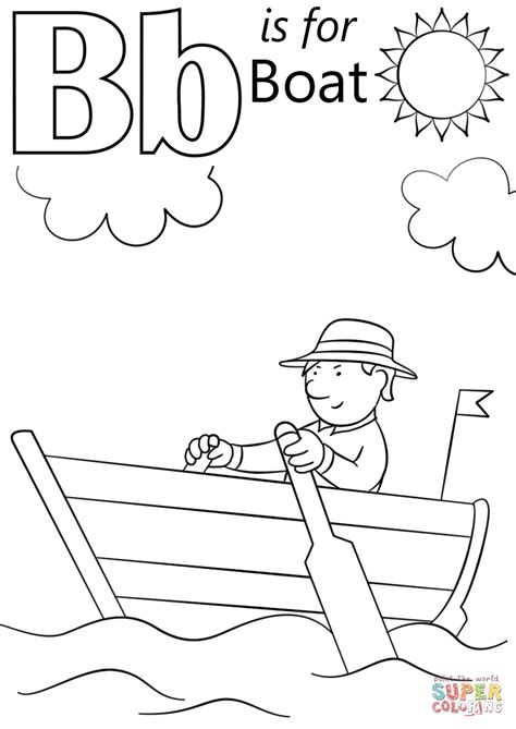 letter    boat coloring page  printable coloring pages