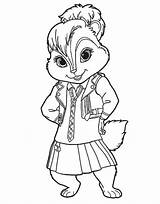 Chipmunks Alvin Chipettes Chipmunk Coloriages Coloringbay Coloring4free Jeanette Dessins Search sketch template