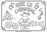 Carnaval Coloriage sketch template