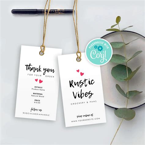 printable hang tag template