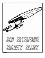 Coloring Trek Star Pages Kids Printable Uss Enterprise sketch template