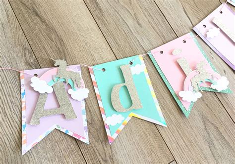 unicorn  banner rainbow  banner unicorn birthday banner