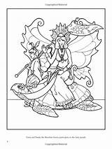 Fairies Dover Christy Shaffer sketch template