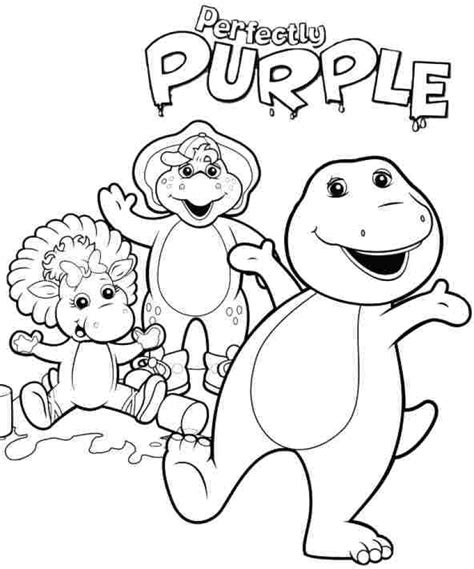 barney dvd coloring pages