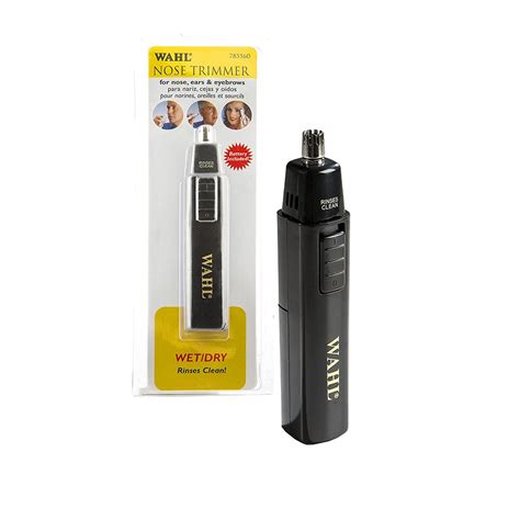 wahl nose trimmer battery operated   barber supply