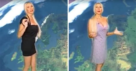 watch busty weather girl s unique style taking internet by storm
