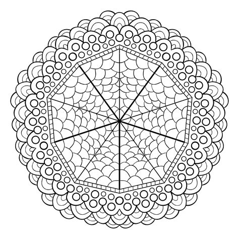 unique mandala design mandalas adult coloring pages