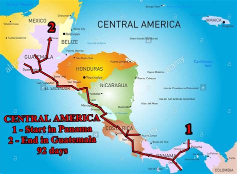 month itinerary  central america backpacking