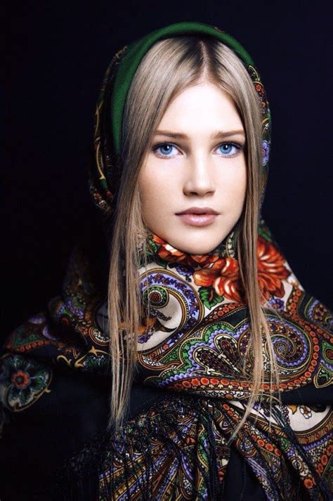 russian girl in traditional headdress in 2020 traditional hairstyle