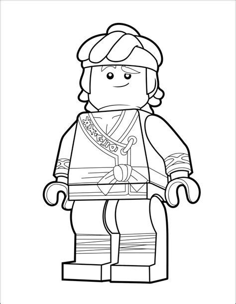 lego ninjago coloring page cole  brick show
