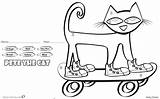 Cat Pete Coloring Pages Color Number Skateboard Printable Kids Print Adults Choose Board Bettercoloring sketch template
