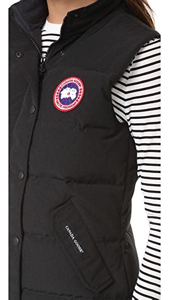 canada goose freestyle slim fit down vest online only in black