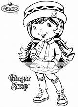Coloring Snap Ginger Pages Strawberry Shortcake Moshi Monster Template Gingersnap sketch template