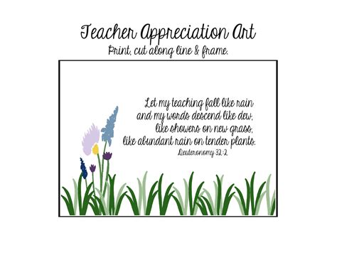 teacher appreciation gift gift card holder  printable