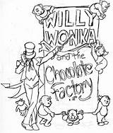 Loompa Oompa Umpa Lumpa Wonka Willy sketch template