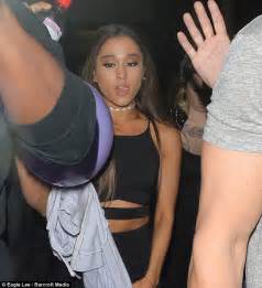 ariana grande hits london club scene armed with a big