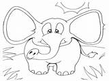 Elephant Coloring Pages Elmer Printable Kids Elephants Realistic African Popular sketch template