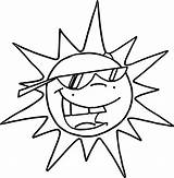 Sun Coloring Pages Cartoon Drawing Preschoolers Moon Getdrawings Getcolorings Color sketch template