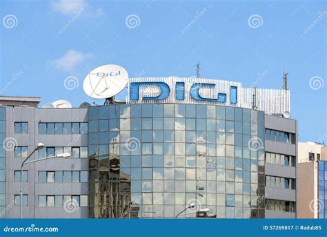 digi tv romanian dth platform editorial photography image  downtown detail