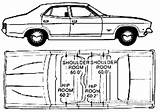 Xb Sedan Blueprints 1975 sketch template