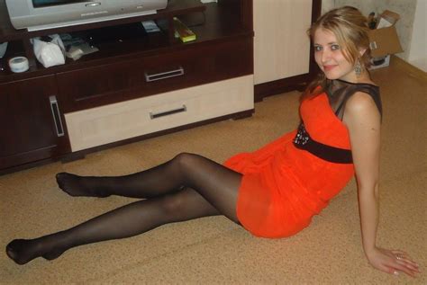 nice girl in shoeless pantyhose more pictures here