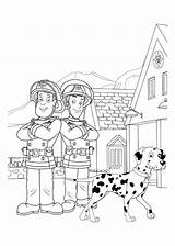 Sam Fireman Coloring Pages Color Cartoons Print Beautiful Drawing Kids sketch template