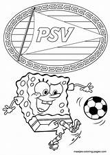 Psv Spongebob Voetbal Eredivisie Voetbalclub Meer Familie Squarepants Downloaden Uitprinten Voetbalt Maat Maatjes sketch template
