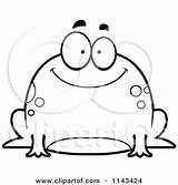 Frog Clipart Cartoon Coloring Chubby Happy Vector Outlined Cory Thoman Mad Evil Regarding Notes sketch template