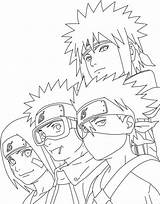 Minato Coloring Pages Team Printable Sketch Rasengan Template sketch template