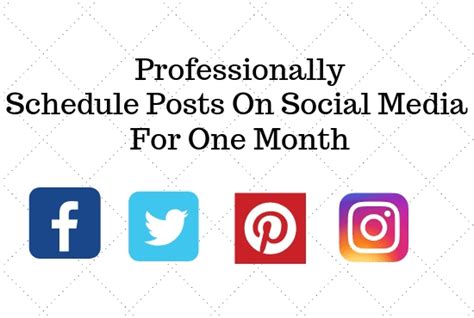 professionally schedule post  social media