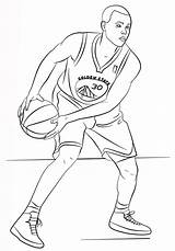 Jordan Michael Coloring Pages Jam Space Curry Print Stephen Sports sketch template