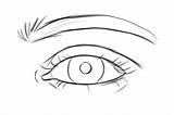 Eye Paint Drawing Realistic Eyes Template Basic Photoshop Human Shape Drawings Adobe Paintingvalley sketch template