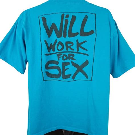 No Fear Gear T Shirt Vintage 90s Will Work For Sex Skull Etsy