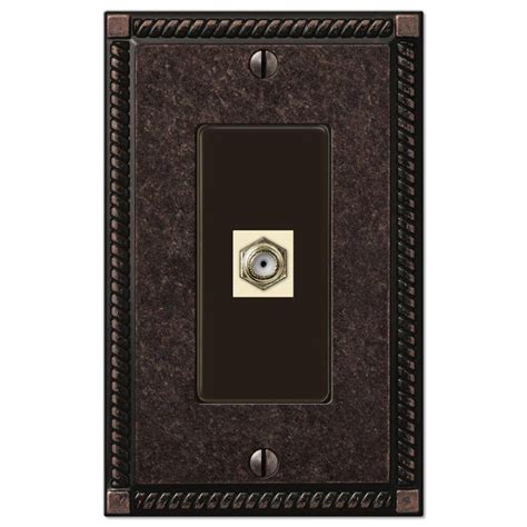 baldwin rope  cable cover wall plate venetian bronze cd  home depot