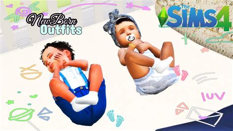 newborn outfits sims  cc list links youtube