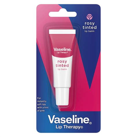 Vaseline Lip Therapy Rosy Tinted Lip Balm 4 X 10g Feelunique