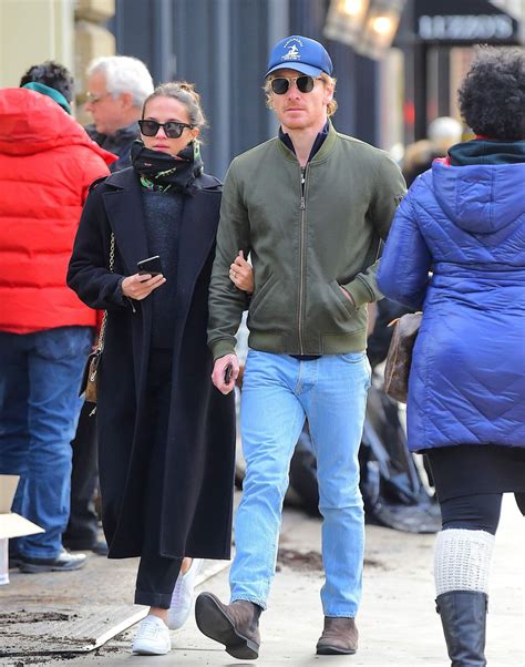 alicia vikander and michael fassbender out and about in new york 12 19