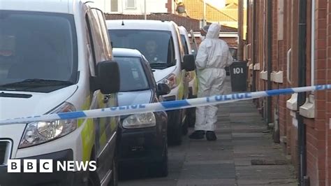 man arrested in murder probe after woman found dead in leicester bbc news