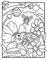 Pollination Preschool Pollinators Curriculum Bumble Fractions 99worksheets Ladybug sketch template