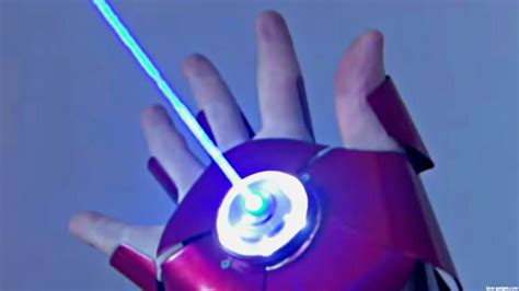 working iron man glove fires lasers shoots shells scitech
