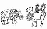 Niki Phalle Dubuffet Rhinoceros Nana Coloriages Nashorn Kamel Ausmalen Adultos Coloriage204 Chameau Adultes Erwachsene sketch template