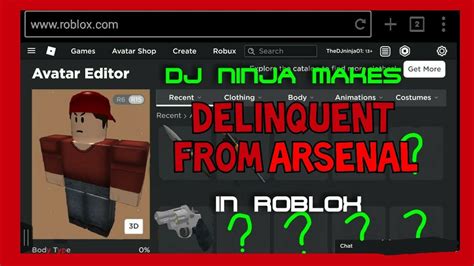 delinquent  arsenal  roblox youtube